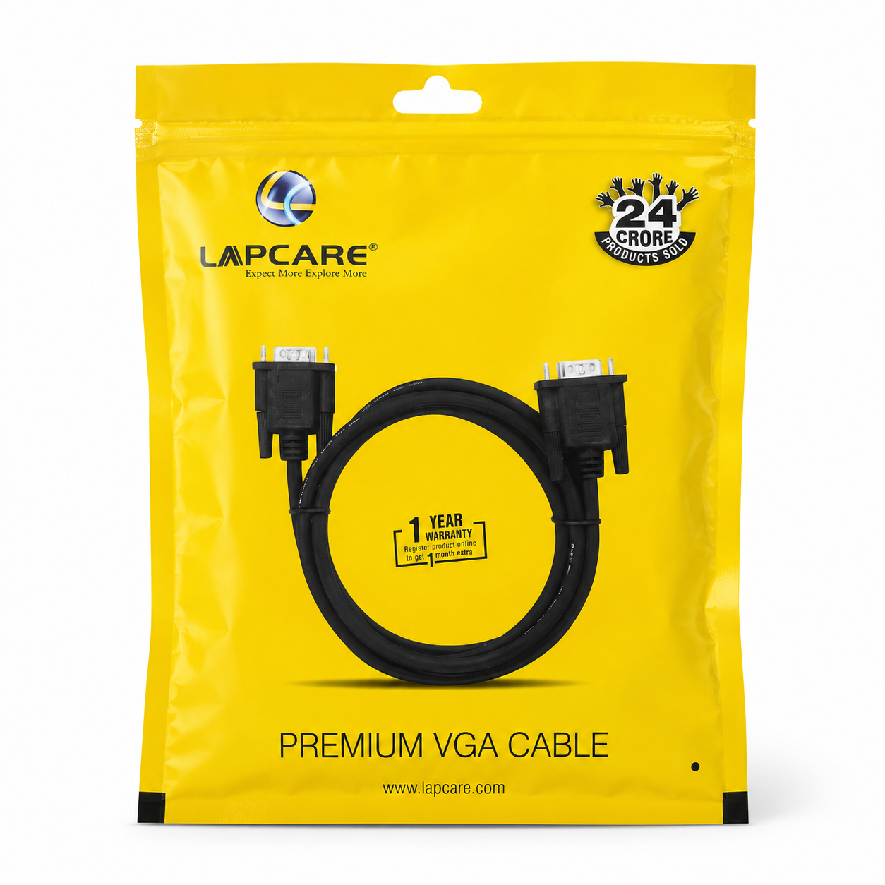 Lapcare Premium VGA Cable 1.5 Meter